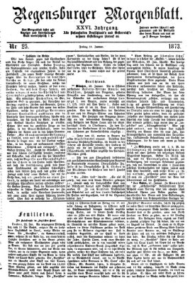 Regensburger Morgenblatt Freitag 31. Januar 1873