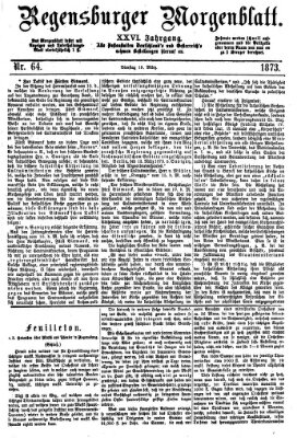 Regensburger Morgenblatt Dienstag 18. März 1873