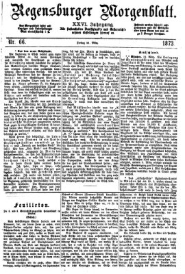 Regensburger Morgenblatt Freitag 21. März 1873
