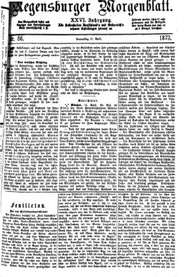 Regensburger Morgenblatt Donnerstag 17. April 1873