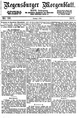 Regensburger Morgenblatt Sonntag 4. Mai 1873