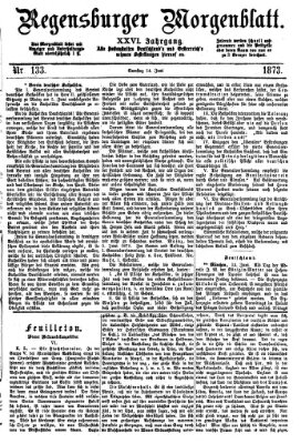 Regensburger Morgenblatt Samstag 14. Juni 1873