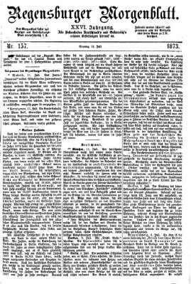 Regensburger Morgenblatt Sonntag 13. Juli 1873