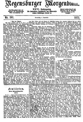 Regensburger Morgenblatt Donnerstag 4. September 1873