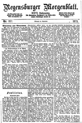 Regensburger Morgenblatt Mittwoch 24. September 1873