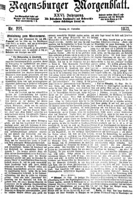 Regensburger Morgenblatt Sonntag 28. September 1873