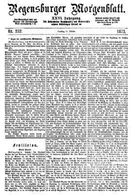 Regensburger Morgenblatt Samstag 11. Oktober 1873