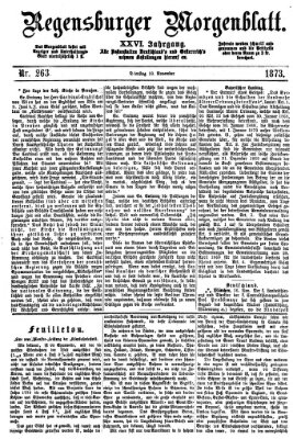 Regensburger Morgenblatt Dienstag 18. November 1873