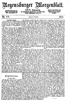 Regensburger Morgenblatt Freitag 28. November 1873