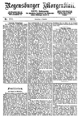 Regensburger Morgenblatt Donnerstag 4. Dezember 1873