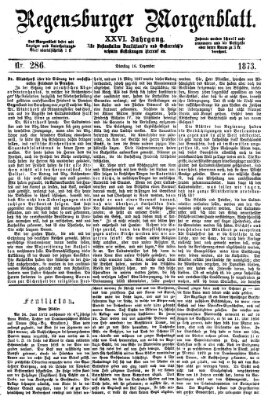 Regensburger Morgenblatt Dienstag 16. Dezember 1873