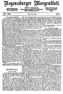 Regensburger Morgenblatt Samstag 20. Dezember 1873