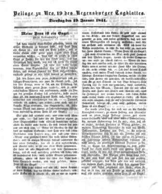 Regensburger Conversations-Blatt (Regensburger Tagblatt) Dienstag 19. Januar 1841