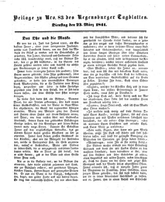 Regensburger Conversations-Blatt (Regensburger Tagblatt) Dienstag 23. März 1841