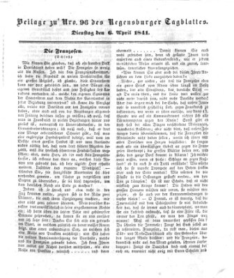 Regensburger Conversations-Blatt (Regensburger Tagblatt) Dienstag 6. April 1841