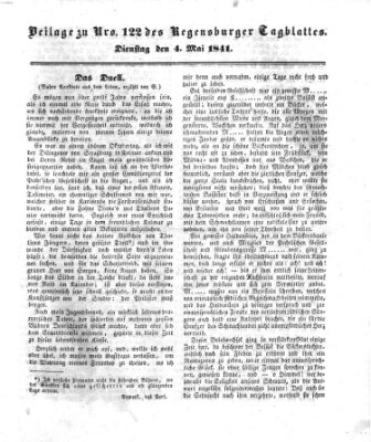 Regensburger Conversations-Blatt (Regensburger Tagblatt) Dienstag 4. Mai 1841