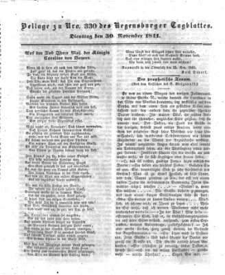 Regensburger Conversations-Blatt (Regensburger Tagblatt) Dienstag 30. November 1841