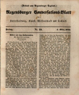 Regensburger Conversations-Blatt (Regensburger Tagblatt) Freitag 5. März 1841