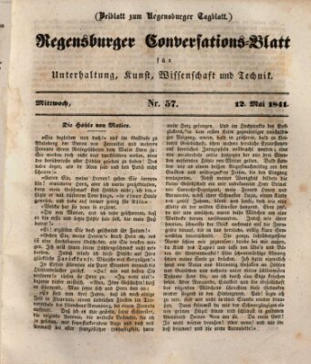 Regensburger Conversations-Blatt (Regensburger Tagblatt) Mittwoch 12. Mai 1841