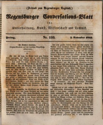 Regensburger Conversations-Blatt (Regensburger Tagblatt) Freitag 5. November 1841