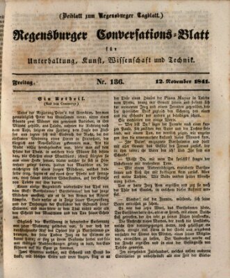 Regensburger Conversations-Blatt (Regensburger Tagblatt) Freitag 12. November 1841