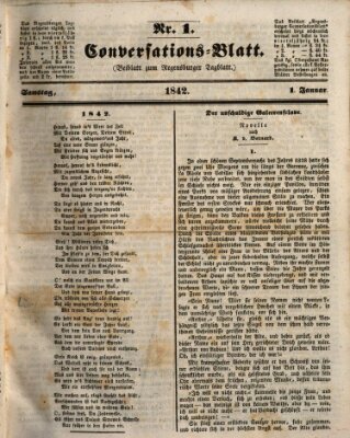 Regensburger Conversations-Blatt (Regensburger Tagblatt) Saturday 1. January 1842