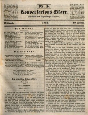 Regensburger Conversations-Blatt (Regensburger Tagblatt) Mittwoch 12. Januar 1842