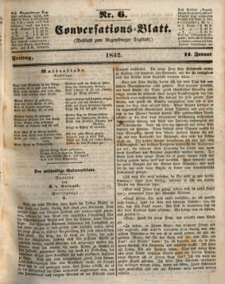 Regensburger Conversations-Blatt (Regensburger Tagblatt) Freitag 14. Januar 1842