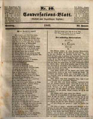 Regensburger Conversations-Blatt (Regensburger Tagblatt) Sonntag 23. Januar 1842