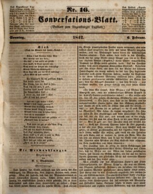 Regensburger Conversations-Blatt (Regensburger Tagblatt) Sonntag 6. Februar 1842