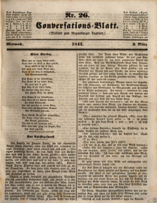 Regensburger Conversations-Blatt (Regensburger Tagblatt) Mittwoch 2. März 1842