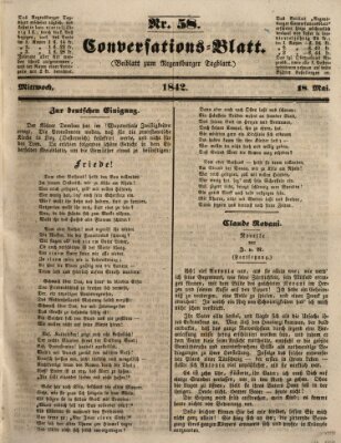 Regensburger Conversations-Blatt (Regensburger Tagblatt) Mittwoch 18. Mai 1842