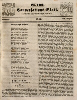 Regensburger Conversations-Blatt (Regensburger Tagblatt) Sonntag 28. August 1842