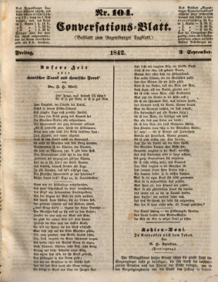 Regensburger Conversations-Blatt (Regensburger Tagblatt) Freitag 2. September 1842