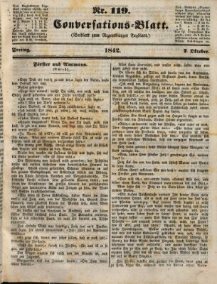 Regensburger Conversations-Blatt (Regensburger Tagblatt) Freitag 7. Oktober 1842