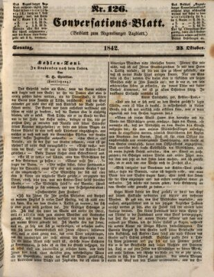 Regensburger Conversations-Blatt (Regensburger Tagblatt) Sonntag 23. Oktober 1842