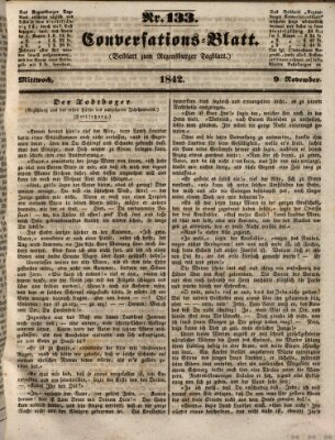 Regensburger Conversations-Blatt (Regensburger Tagblatt) Mittwoch 9. November 1842