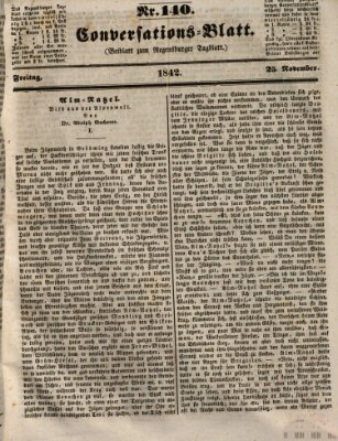 Regensburger Conversations-Blatt (Regensburger Tagblatt) Freitag 25. November 1842