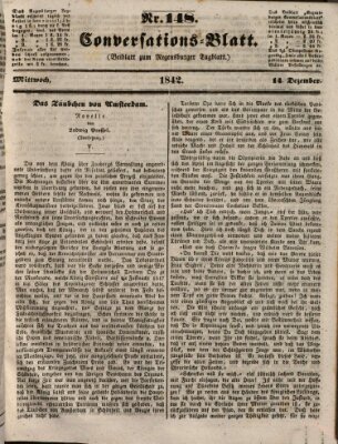 Regensburger Conversations-Blatt (Regensburger Tagblatt) Mittwoch 14. Dezember 1842