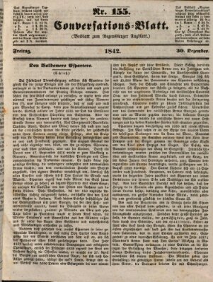 Regensburger Conversations-Blatt (Regensburger Tagblatt) Freitag 30. Dezember 1842