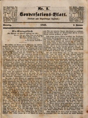 Regensburger Conversations-Blatt (Regensburger Tagblatt) Sonntag 1. Januar 1843
