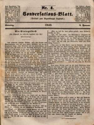 Regensburger Conversations-Blatt (Regensburger Tagblatt) Sonntag 8. Januar 1843