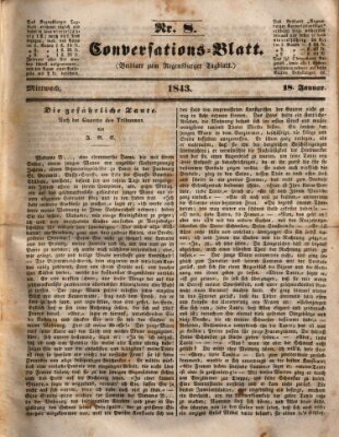 Regensburger Conversations-Blatt (Regensburger Tagblatt) Mittwoch 18. Januar 1843