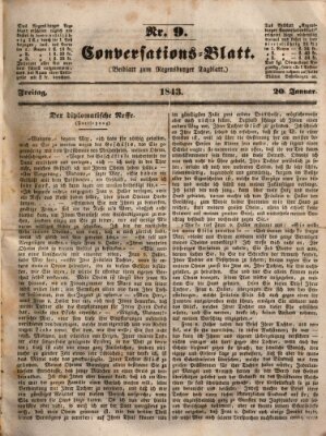 Regensburger Conversations-Blatt (Regensburger Tagblatt) Freitag 20. Januar 1843