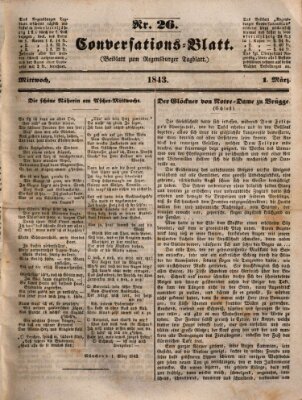 Regensburger Conversations-Blatt (Regensburger Tagblatt) Mittwoch 1. März 1843