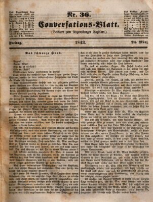 Regensburger Conversations-Blatt (Regensburger Tagblatt) Freitag 24. März 1843