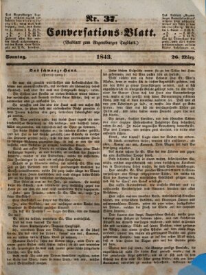 Regensburger Conversations-Blatt (Regensburger Tagblatt) Sonntag 26. März 1843