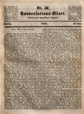 Regensburger Conversations-Blatt (Regensburger Tagblatt) Freitag 12. Mai 1843