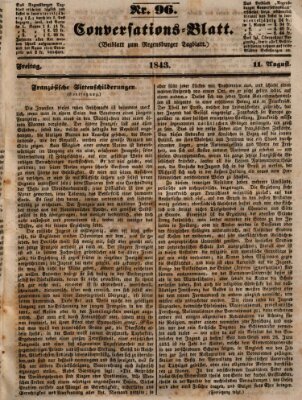 Regensburger Conversations-Blatt (Regensburger Tagblatt) Freitag 11. August 1843