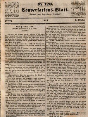 Regensburger Conversations-Blatt (Regensburger Tagblatt) Freitag 6. Oktober 1843